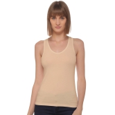 Sona 8008 Beige Racer Back for Gym Workout, Exercise, Yoga Camisole-M / Beige / Cotton