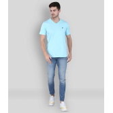 MADTEE - Turquoise Cotton Regular Fit Mens T-Shirt ( Pack of 1 ) - None