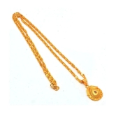 Jewar Mandi New Design Gold Plated Locket/Pendant with Link Chain Daily use for Men, Women & Girls, Boys - None