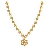 Sukkhi Alloy Golden Traditional Necklaces Set Collar - Golden