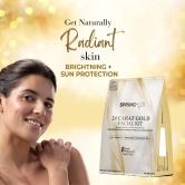 24 Carat Gold Facial Kit - 8 Step Formula - For Brightening and Sun Protection