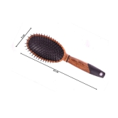 FOK Wooden Cushion Hair Oval Paddle Brush