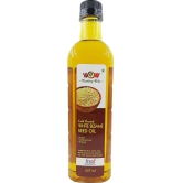 WOW Cooking Oils Virgin Cold Pressed White Sesame Seed Cooking Oil (925 Ml x 6) with Free (55 GMS x 4 Varieties) Raw Honey