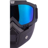 THRIFTKART UV Protected Blue Riding Goggles ( Pack of 1 )