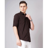 Paul Street - Brown 100% Cotton Slim Fit Mens Casual Shirt ( Pack of 1 ) - None