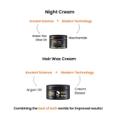 Night Cream (50gm) + Hair Wax ( 50gm ) Combo for Men- TP-Default