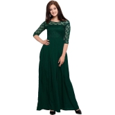 Sheetal associates - Green Crepe Women's Fit & Flare Dress ( Pack of 1 ) - None