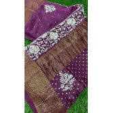 Saree-white / Pure Banarsi silk / Saree