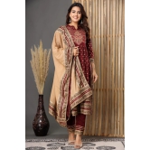 Latest Women Kurta Sets-L / Maroon