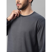 UrbanMark Regular Fit Solid Full Sleeves Mens T-Shirt - Grey ( Pack of 1 ) - None