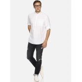 Springberry - Shirt Style 100 percent Cotton White Mens Kurta ( Pack of 1 ) - None