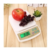 Gatih Multipurpose Kitchen Digital Weighing Scale (SF-400A) 10 Kg White