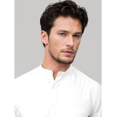 UrbanMark Cotton Blend Slim Fit Solids Full Sleeves Mens Casual Shirt - White ( Pack of 1 ) - None