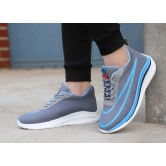 W18 Men Grey Casual Laceup Comfortable Sports Shoes-7