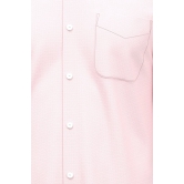 Men Pink Slim Fit Formal Full Sleeves Formal Shirt