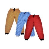 Sathiyas Girls 100% Cotton Multicolor Pants-Pack of 3 - 7-8 Years