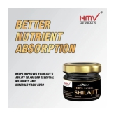 HMV Herbals Ayurveda Natural Shilajit / Shilajeet Resin 20gm for Men & Women | Authentic & Pure Natural for Increased Strength & Stamina, Better Nutrient Absorption, Immunity Boosts & Improv