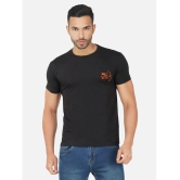 CHOZI Cotton Regular Fit Printed Half Sleeves Mens T-Shirt - Black ( Pack of 1 ) - None