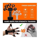 Finger Gripper Strength Trainer Forearm Finger Expander Exerciser Hand Yoga Resistance Guitar Finger Stretcher Band Finger Extension Exerciser Climbing Finger Strengthener (Pack of 2) - Mult