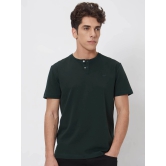 Green  Textured Textured Slim Fit Casual Polo