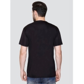 Zeffit Polyester Regular Fit Printed Half Sleeves Mens T-Shirt - Black ( Pack of 1 ) - None