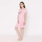 Women Cotton Sleepshirt - Royal pink Royal pink M