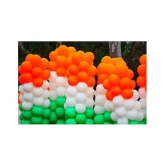 Kiran Enterprises Republic, Independence Day Pack of 50 Tricolour Patriotic Decoration Balloons