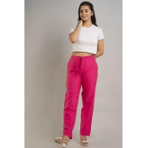 Doriya - Pink Cotton Blend Straight Womens Palazzos ( Pack of 1 ) - None