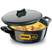 Hawkins Futura Hard Anodised Cook-n-Serve Bowl with Hard Anodised Lid | Black