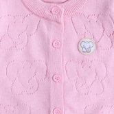 Elephant Kintted Co-ord Set-pink / 2-3 years