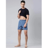 Joven Blue Cotton Mens Boxer- ( Pack of 2 ) - None