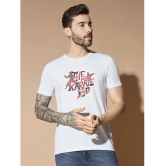 Glito Cotton Blend Slim Fit Printed Half Sleeves Mens T-Shirt - Off-White ( Pack of 1 ) - None