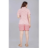 JC4U - Pink Cotton Blend Womens Nightwear Nightsuit Sets ( Pack of 1 ) - None