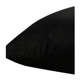 PINDIA Pack of 5 Black Pillow Cover - Black