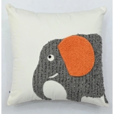 Elephant Motif Kids Cushion Cover - 16 x 16