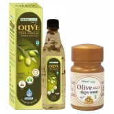 Herbal Canada Olive Vinegar (500ml )+ Olive salt(60gm) Powder 560 gm Pack Of 2