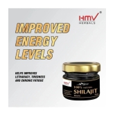 HMV Herbals Ayurveda Natural Shilajit / Shilajeet Resin 20gm for Men & Women | Authentic & Pure Natural for Increased Strength & Stamina, Better Nutrient Absorption, Immunity Boosts & Improv