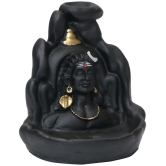 Lord Shiva Polyresin Smoke Backflow Idol Showpiece With 10 Fire Cones