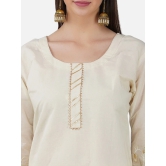 Floral Embroidered Pure Cotton Kurta with Sharara & Dupatta