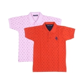 Neuvin Printed Cotton Polo T Shirts for Boys (Pack of 2) - None