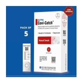 SD Biosensor Ultra Covi-Catch Rapid antigen-ICMR Approved Covid-19 Test Kit for Home Use (Pack of 5) Expiry November 2023