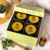 Festive Gift Box of 4 - Natural Honey