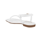 Shoetopia White Womens Flats - None