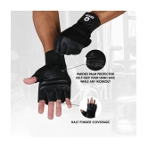 Aivin ELITE Unisex Microfiber Gym Gloves For Advanced Fitness Training and Workout With Half-Finger Length - One Size