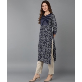 Glorious - Blue Rayon Women's Straight Kurti ( Pack of 1 ) - None