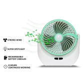 Table Fan Powerful Wind Rechargeable Portable Desk Fan with 3 Speed