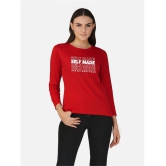 CHOZI - Red Cotton Regular Fit Womens T-Shirt ( Pack of 1 ) - None