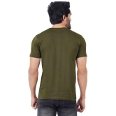 ferocious - Olive Green Cotton Regular Fit Men's T-Shirt ( Pack of 2 ) - None