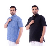 DESHBANDHU DBK - Muticolor Cotton Mens Regular Kurta ( Pack of 2 ) - None