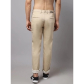 Rodamo Men Beige Slim Fit Chinos Trouser